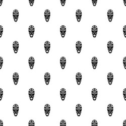 African mask pattern seamless vector