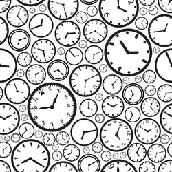 Clock Face Pattern - Circular Display vector image