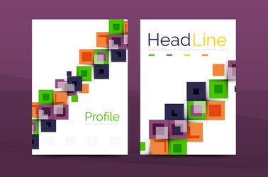 set of front and back a4 size pages business vector image