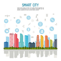 smart city design vector