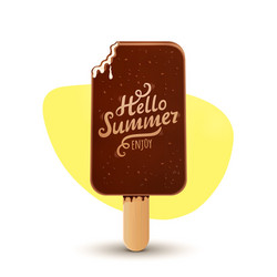 summer poster with ice cream Vector Image