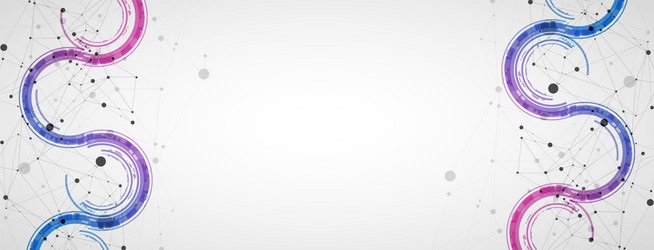 technical background with plexus effect and wave vector image