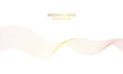 Abstract colorful wave element for design vector