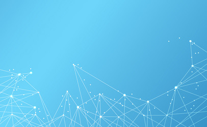 Abstract Network Science Background vector image