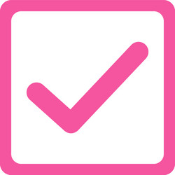 Checkbox icon from business bicolor set vector