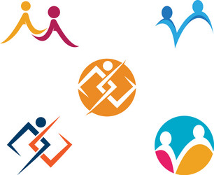 community network and social icon vector image