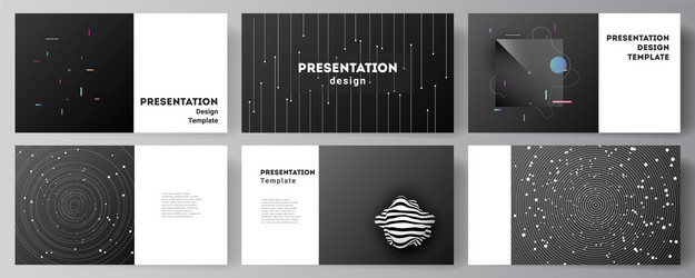 Layout presentation slides design vector