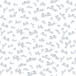 Music notes and signs set seamless pattern vector