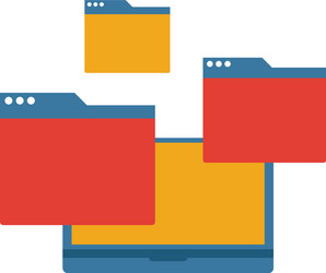 Virtualization icon simple element from web vector