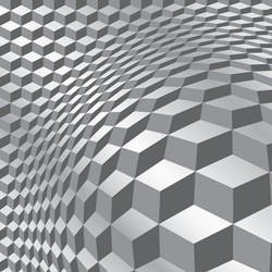 abstract cubes background vector image
