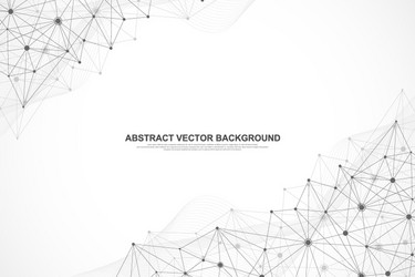abstract plexus background with connected lines vector image