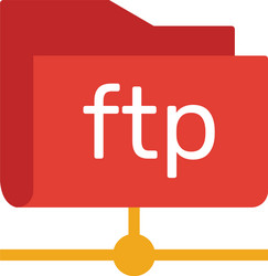 ftp icon simple element from web hosting icons vector image
