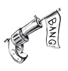 Revolver with Checkbox Icon vector image