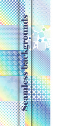 set of seamless with large and small lines vector image