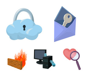system internet connection code hackers vector image