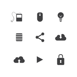 website element icons for web design vector image