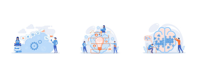 developers using laptop and smartphone working vector image