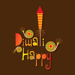 Holiday firecracker Royalty Free Vector Image - VectorStock