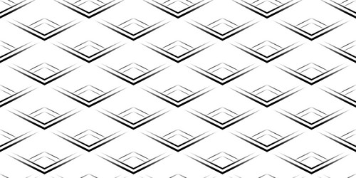 geometric pattern of check marks black sharp rays vector image