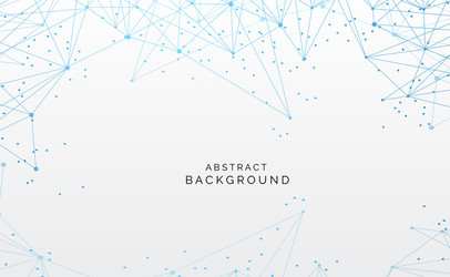 modern abstract network science connection vector image