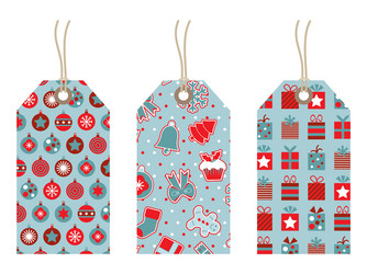 Christmas Tags Collection Vector Image