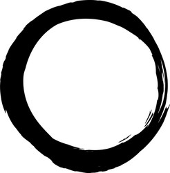 grungy circle blob blotch vector image