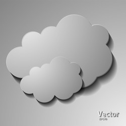 messages in form clouds vector image