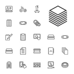 15 pad icons Royalty Free Vector Image - VectorStock
