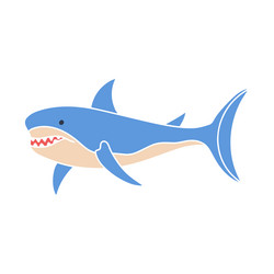 sea shark baby vector image