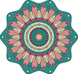 color floral mandala vector