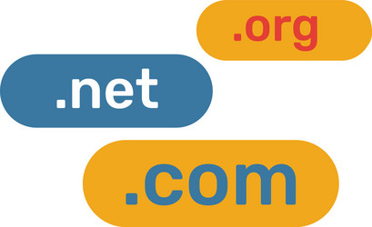 Domain icon simple element from web hosting icons vector