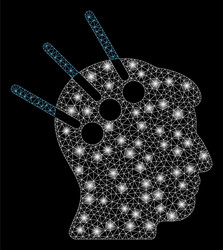 Flare mesh 2d neural interface with spots vector