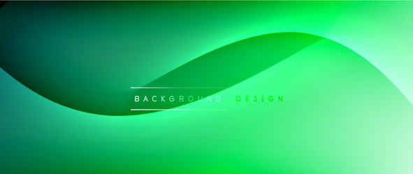 fluid gradient waves with shadow lines and glowing vector image