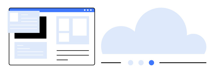 webpage design and cloud technology for efficient vector image