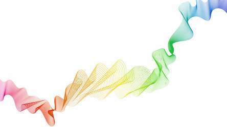 abstract backdrop with wave gradient lines vector image