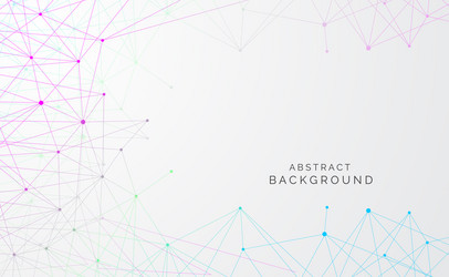 modern abstract network science connection vector image