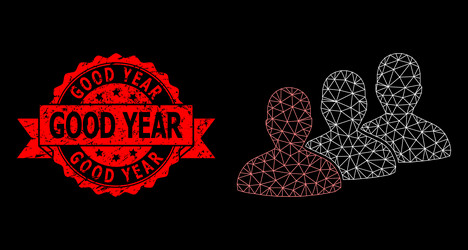 triangular network mesh men group image vector image