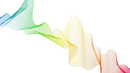 abstract backdrop with wave gradient lines vector image