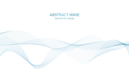 Abstract colorful wave element for design vector