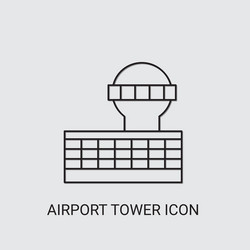 airport tower icon vector