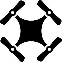 Quadcopter icon Royalty Free Vector Image - VectorStock