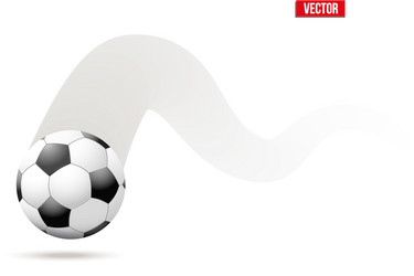 football soccer ball in motion vector