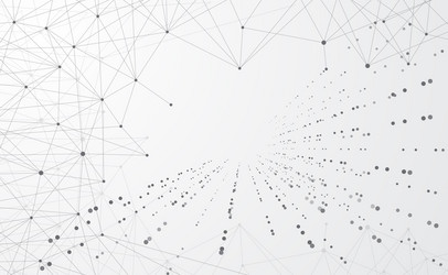 modern abstract network science connection vector image