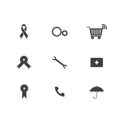 Website element icons for web design vector
