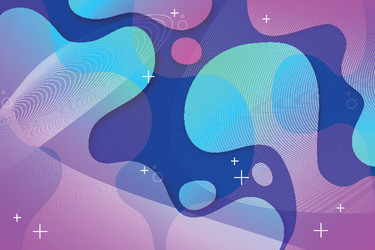 abstract colorful flow shapes background vector image