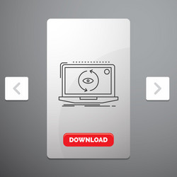 app application new software update line icon vector image
