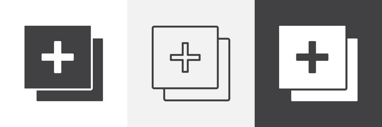 add apps icons collection graphic designs for ui vector image
