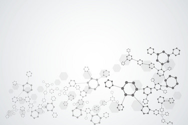 Science Network: Hexagonal Connection vector image