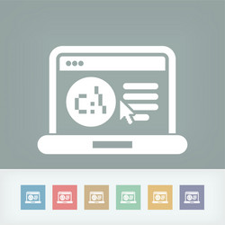 software language webpage icon vector