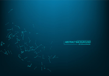abstract particles and lines plexus effect vector image